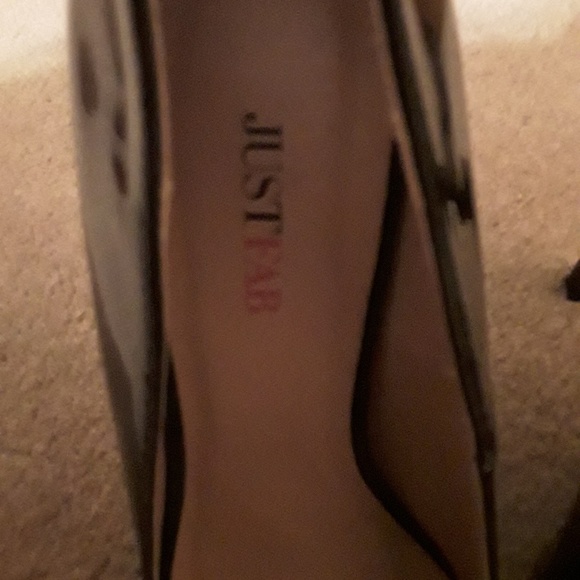 Ceely slate blue Just Fab heels 7.5 - Picture 7 of 8